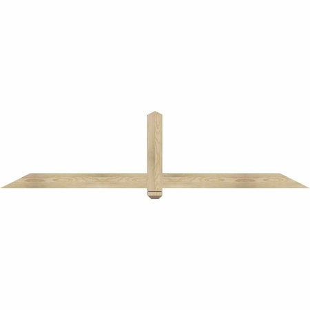Ekena Millwork Eugene Rough Sawn Timber Gable Bracket, Douglas Fir, 84"W x 21"H x 4"D x 4"F, 6/12 Pitch GBW084X21X0404EUG00RDF